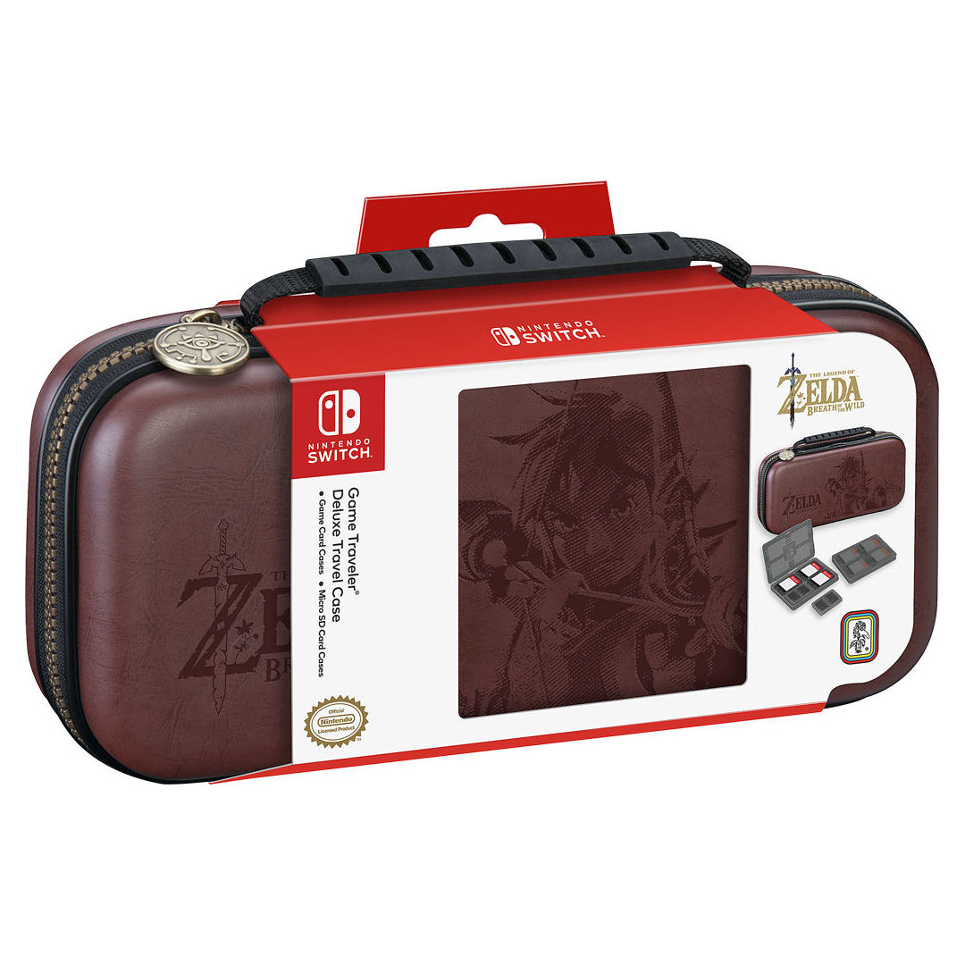 Luxusní cestovní pouzdro NNS42BR pro Nintendo Switch s motivem The Legend of Zelda: Breath of the Wild Luxusní cestovní pouzdro NNS42BR pro Nintendo Switch s motivem The Legend of Zelda: Breath of the Wild