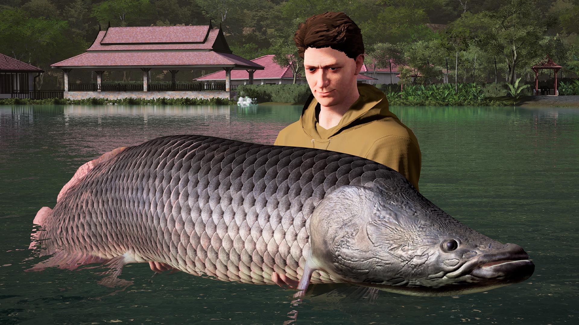 Arapaima to over 500lbs can be caught from Gillhams, a venue full of exotic species in Thailand.jpg