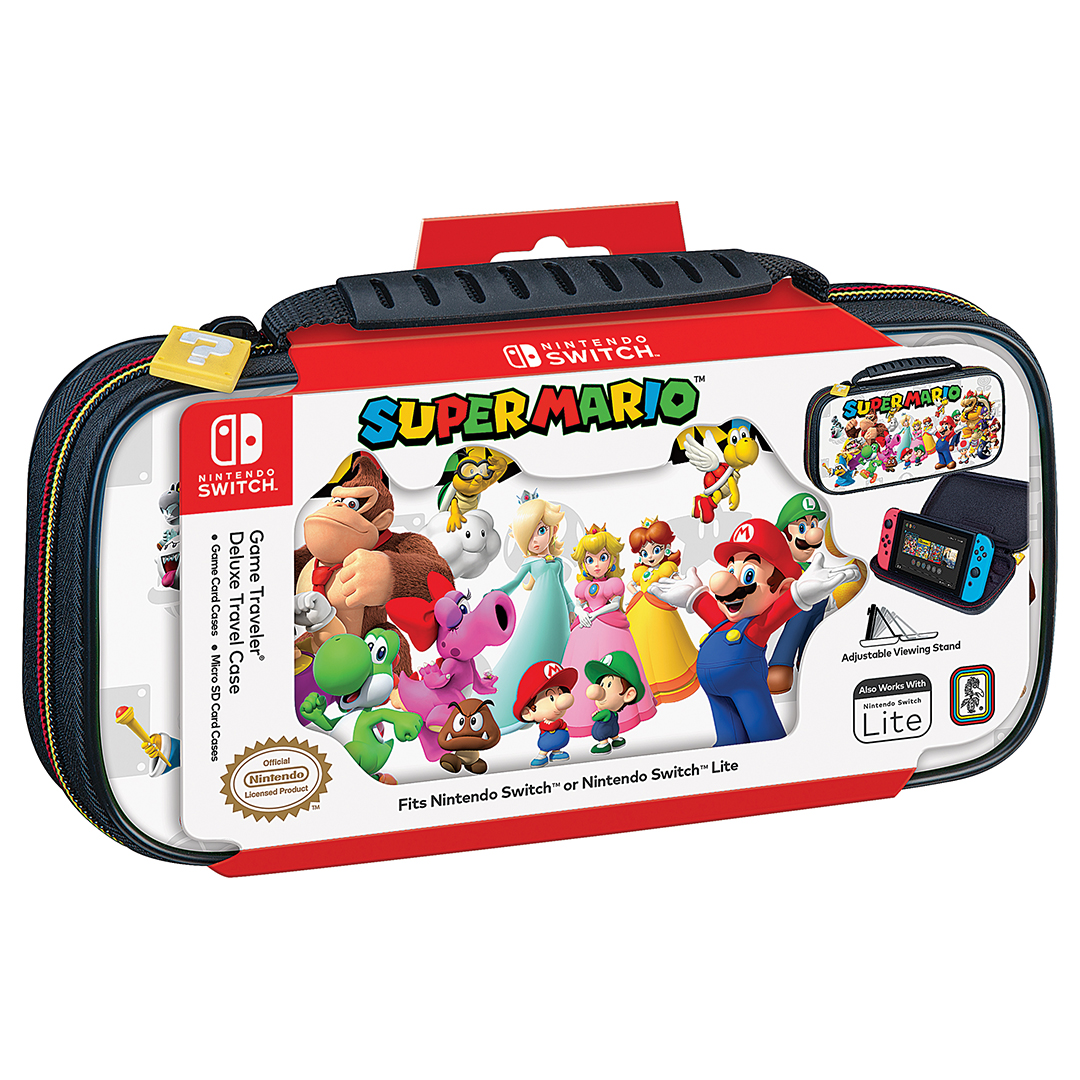 Luxusní cestovní pouzdro NNS53B pro Nintendo Switch & Switch Lite s motivem postav ze série Super Mario Luxusní cestovní pouzdro NNS53B pro Nintendo Switch & Switch Lite s motivem postav ze série Super Mario