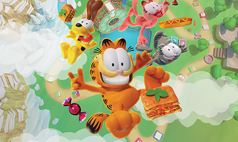 Pusťte se do bláznivého soupeření ve hře Garfield Lasagna Party!