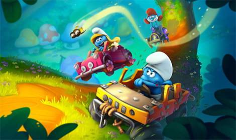 Velké šmoulí soupeření v závodní hře Smurfs Kart právě začíná!